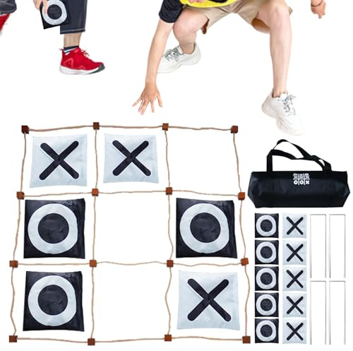 Weqizuerqi Juego de lanzamiento Beanbag gigante para jardín, juego de lanzamiento sociable, juego de lanzamiento interactivo para jardín y camping