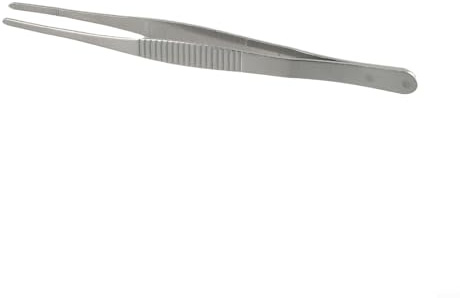 Eawfgtuw Set di pinze per barbecue in acciaio inox con pinzette anti-buffet per cucina, barbecue, grill, ristorante, 12,5 cm (14 cm)