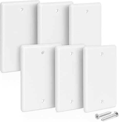 Set 5 Coperchi per Scatola 503 – Universali per Cassetta 3-6-12 Moduli/Posti – Con Viti Incluse – Coperture in Plastica Bianca di Alta Qualità – LEMAG SRL (Bianco, 6 Posti)