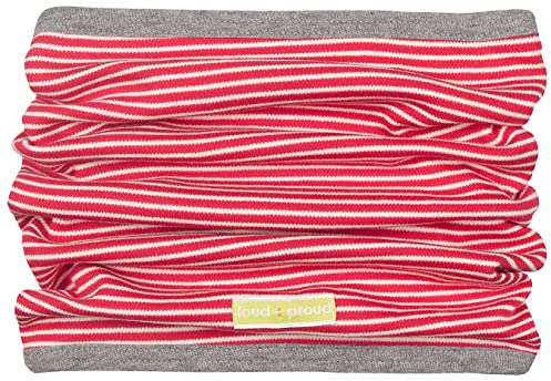 loud + proud Unisex Baby Wende-schlauchschal aus Bio Baumwolle, Gots Zertifiziert Schal, Rot (Tomato To), Einheitsgr e EU