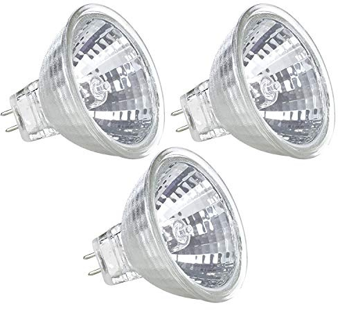MR11 Halogen Spot Light Bulb Down Reflector Lamp 20W 12V 2 Prong Stove Hood Range Lighting High CRI 20 Watt GU4 Dimmable Xmas Decoration Lighting, Christmas Tree Replacements 45° Beam I 3 Pack
