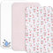 Lovely Hippo 2X Spannbettlaken 80x160 cm 100% Baumwolle + 1X Matratzenschoner 100% wasserdichtem Material - Set 3X - ÖKO-TEX Zertifikat (Tänzerin Rose, 80 x 160 cm)