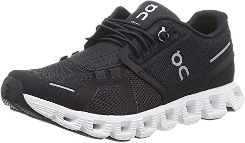 On Cloud 5 Herren-Sneaker, Schwarz/Weiß, Größe 47, Schwarz/Weiß, 46 EU