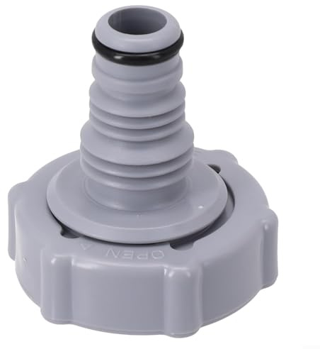 Valvola di scarico Valvola di scarico per piscina per drenaggio Adattatore per piscina Tappo di ricambio Nero Valvola di scarico Adattatore per tubo flessibile