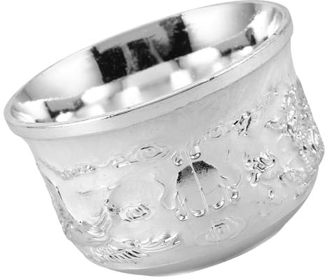 SOIMISS Tazas De Licor De Estilo Chino, Contenedor De Licor, Copa De Vino, Tazas De Té De Metal, Taza Para Beber Té