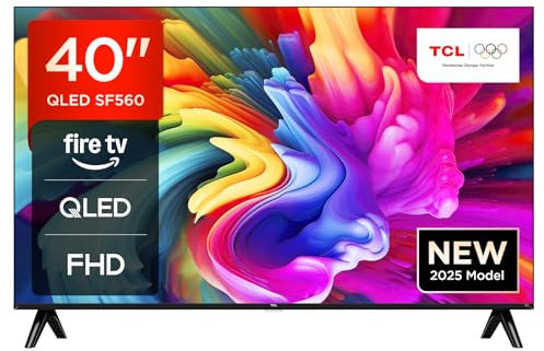 TCL 40SF560-UK 40 Full HD QLED Direct LED Smart TV with Fire TV, Alexa Voice Control, Vivid Colour & Enhanced Brightness