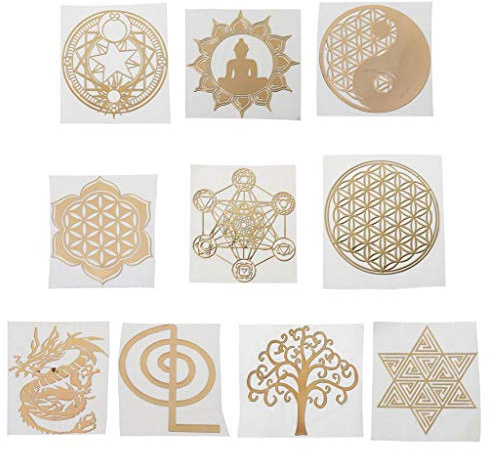 Qsvbeeqj Pegatinas de simulación de resina decorativa pegatinas piramidales resina epoxi artesanías para pintar joyas de torre de energía hacer al por mayor piedra suelta piedras preciosas naturales
