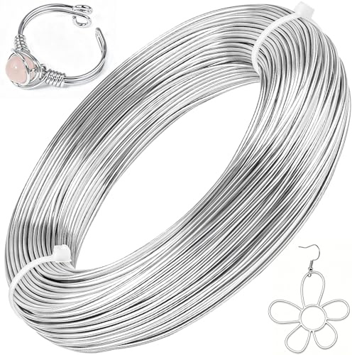 Ouborui 18 Gauge 1mm Craft Wire164ft(50m) Aluminium Thin Wire