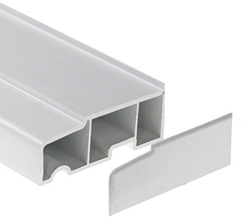 85mm x 1m White UPVC Plastic External Stub Window Sill (with End Caps)