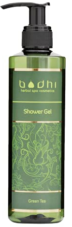 BODHI® Duschgel Grüner Tee 250 ml, revitalisierend für alle Hauttypen, mit Grüntee-Extrakt, 98% natürlich & vegan
