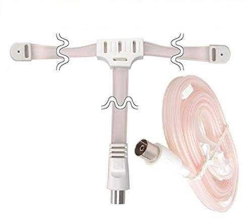 K M Electronics® FM VHF Radio Flat Ribbon Aerial Antenna Cable Female Connector Coax Socket