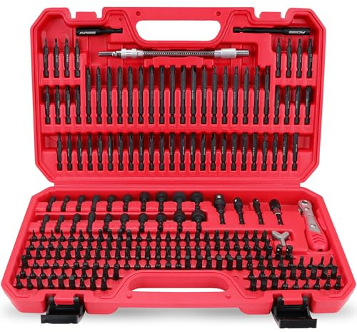232-Piece Ultimate Screwdriver Bit Set, Cr-V Impact Driver Bit Set Includes Security Bits,Nut Driver, Ratchet Wrench and Bits Holder