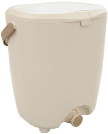 Hozelock | 15L Bokashi Kitchen Composter | Twin Pack | 40% Recycled Plastic | Rapid Fertiliser & Compost | Odour-Free Airtight Lid | Beige