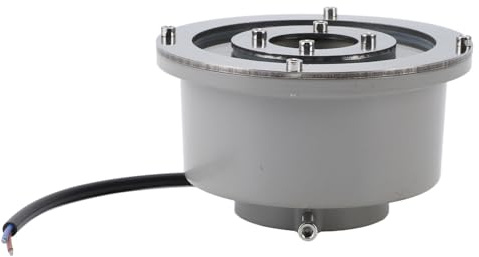 Qcwwy Luz de Fuente LED, Iluminación LED de Alto Brillo Foco de Paisaje Subacuático Estabilidad Luz de Fuente Sumergible de Acero Inoxidable para Piscina de Estanque de Jardín (Blanco