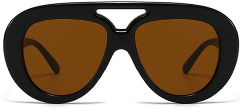 willochra oversized Pilot Sunglasses Women Men Fashion Double beam Wide Legs Sun Glasses Trending Shades UV400 Eyeglasses (C2)
