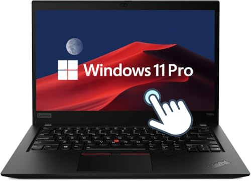 Lenovo Thinkpad T490s - Ordenador portátil con pantalla táctil de 14 pulgadas FHD (1920 x 1080), Intel Core i5-8265U, RAM DDR4 de 16 GB, SSD de 256 GB, teclado QWERTY, Windows 11 Pro (reacondicionado)