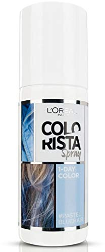 L'Oréal Paris Colorista Spray 1-Day Color Colorazione Temporanea un Giorno, Blu Pastello (Pastel Blue)