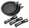 GREBLON Lot de 3 poêles en Pierre de Hautes qualités antiadhésif Compatible Tous Feux Dont Induction les 3 poêle à frire adapté au Four grâce à Leur Manches Amovibles Ø 20 cm, Ø 24 cm et Ø 28 cm