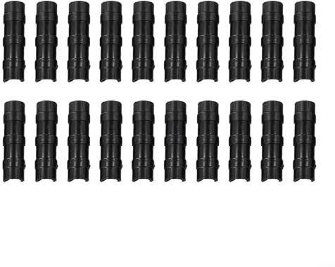 WIIYENA Lot de 20 clips de fixation durables pour film de serre adaptés à différentes tailles de tuyaux (noir 20 mm)