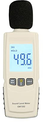 BXBFH - Medidor digital de decibelios de audio, medidor de ruido, medidor de nivel de ruido, medidor de DB, detector de sonido, instrumento de medición de decibelímetro