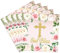 KOBOKO 20 Stück Servietten Kommunion Deko Rosa, Servietten Konfirmation Deko, Servietten Taufe Deko Mädchen, Erstkommunion Deko Servietten, Papierservietten for Taufe Kommunion Hochzeit 33x33cm