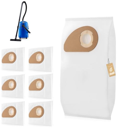 6 Pack Bolsas de Polvo para Nilfisk Buddy II 12/18/12L/18L INOX Bolsas de Aspiradora para Nilfisk Buddy II 12/18/12L/18L INOX Bolsas de Vacio Respuesto para Aspiradora Replacement Repuesto