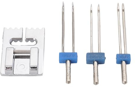 Doppio ago 2/90 3/4/macchina da cucire doppio con piedino premistoffa accessori per macchine da cucire per uso domestico Stretch Twin