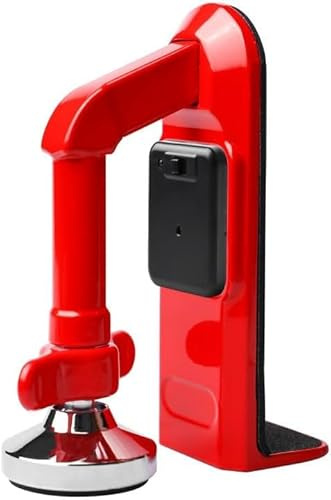 Fermaporta allarme, porta jammer, blocco porta portatile, dispositivo di sicurezza per casa, hotel e protezione personale, fermaporta regolabile con allarme 80 dB (rosso)