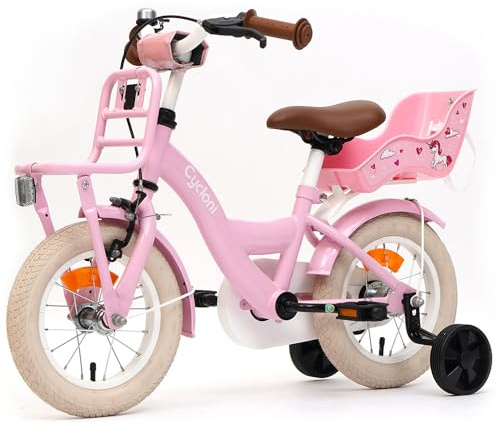 Cycloni Vélo Enfant 12 Pouces Fille - Rose - 2-4 Ans