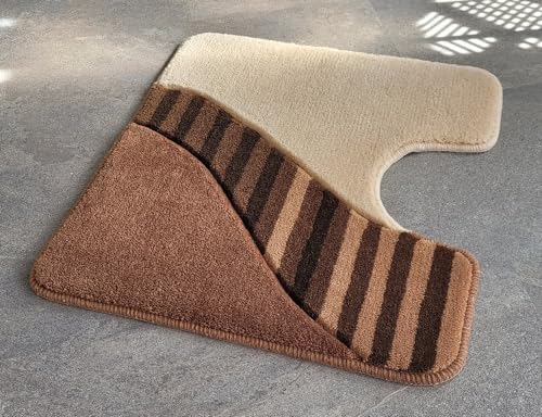 Kleine Wolke Vermeer Brasil Beige Vorleger mit Auschnitt 55x50 cm.