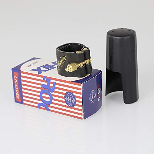 Rochix Blattschraube aus echtem Leder und Kunststoffkappe für Altsaxophon