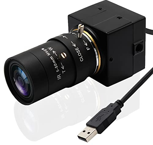 SVPRO Webcam 4K Ultra HD Web Camera 10X Optical Zoom Camera with 5-50mm Varifocal Lens, 3840x2160@30fps Super High Definition Cameras for Computers/Laptop/Desktop, Sony IMX415 Sensor USB Camcorder