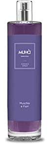 MUHA' | Spray Profumatore per Ambienti, Fragranza Muschio e Fiori, Formato da 100 ml