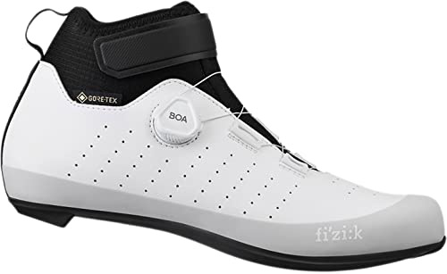 Fizik Tempo Artica GTX Gore-Tex, Road Cycling Waterproof Winter Shoes, White, 9