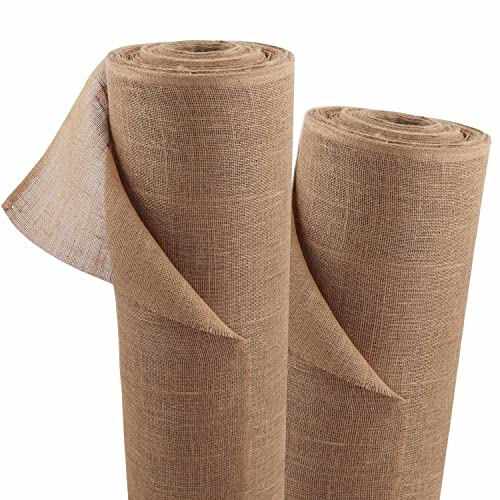 Aquagart 5m x 1m Jutegewebe 215g/m² Jutematte Gartenjute Jute Stoff für Dekoration Haus und Garten Sackleinen Juteband für Pflanzen Winterschutz natürliches Gewebe Wurzelschutz