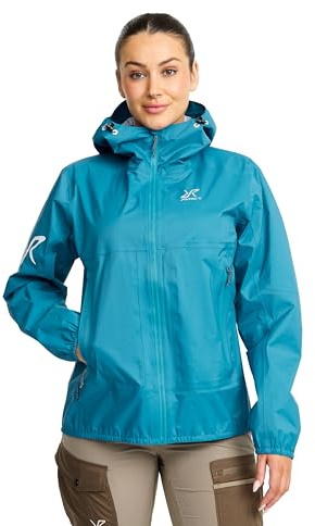 RevolutionRace Arcade 3L Lightweight Jacket Dam, Vattentät Jacka, Packbar Vindjacka för Hiking & Outdoor