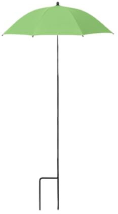 LOVIVER Parapluie Jardin Structure en Alliage Léger, Parapluie de Protection Solaire pour Plantes en Pot, Couvre-Ombre des Plantes pour Jardin et Terrasse, Vert