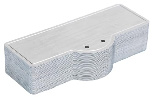 Acouto Aluminium Växtskyltar Taggar Vattentät Trädgårdsskötsel Trädgårdsväxter Tag för Blomsterlandskapsdesigner Trådetiketten på Det Lätt Genomborrade Namnet i Aluminiumverket