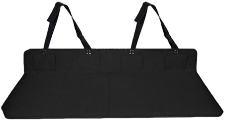 Pont de siège arrière de voiture – Extension de siège arrière de 125 cm, performances pratiques | Extension de matelas pliable en flanelle avec compatibilité universelle, d'extension de matelas