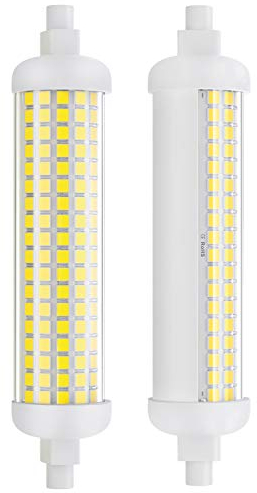 DiCUNO 2 Stücks R7S LED Birne Dimmbar 10W=75W R7S Halogenlampe, J Type 22.05X118mm, Linear LED Bulb,1100LM, Kaltweiß 5000K, 100-230V,180 Grad