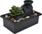 Fontana Cascata per Interni, 7 Pollici USB Fontana Interna Giardino Zen con illuminazione a LED Fontana da Tavolo Zen Rilassante con Cascata per Decorazione Domestica e Ufficio