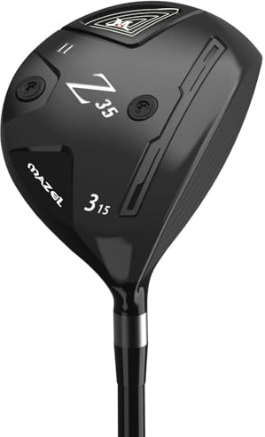 MAZEL Golf Wood Club 3 Madera o 5 Madera Mano Derecha, Titanium Fairway Woods Grafito Eje 44 pulgadas