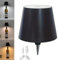 FiTspi Lampada a LED per bottiglia di vino, 3 colori, dimmerabile, con controllo touch, ricaricabile tramite USB, per soggiorno, camera da letto, bar (nero)
