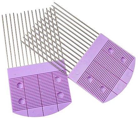 NUOBESTY Quilling-Werkzeug-Set 2-teilig Quilling-kämme Papier-Quilling-kämme Zum Basteln Von Vertikalen Linien Und Blütenblättern