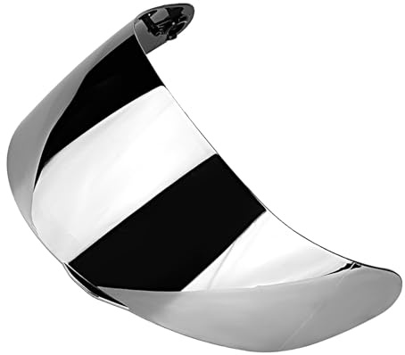 Phefop Motorcycle Lens, Premium PC Material and Protection, Full Face Fit AGV K1 K3 K5, Eye Protection for Riders (Silver-Coated)
