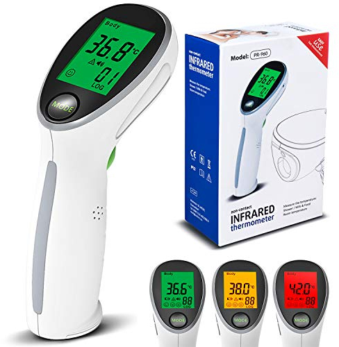 ProMedix PR-960 2 in 1 Fieberthermometer Oberflächenthermometer Infrarot Thermometer Stirnthermometer Berührungslos Digital