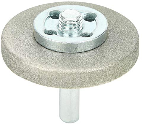 BORDSTRACT Muela abrasiva de 5,6 cm de diámetro, Disco abrasivo de Diamante de Alta dureza para afilar taladros, Tijeras, Cuchillos(180 Grit)