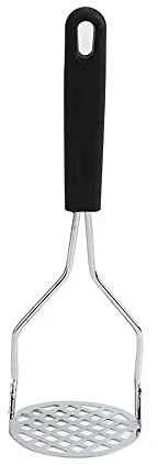 Cawein rutschfestes Kartoffelstampfer-Gewerkzeug aus Edelstahl für Kartoffeln, Süßkartoffeln, Bohnen, Gemüse, Obst und Avocados