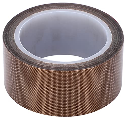 Cinta De PTFE De 10M, Rollo Adhesivo De Aislamiento De Tela De Alta Temperatura De 0,13 Mm Consumibles Para Máquina De Sellado Al Vacío, Cinta Térmica Aislante Para Máquinas De Sellado(13mm)