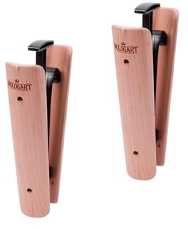 MOLOGART Zedernholz-Stiefelbaum für Damen, hohe Cowboystiefel, Stiefelformer-Unterstützung, Feuchtigkeitsaufnahme und Geruchskontrolle, Helles Mahagoni, 45 EU